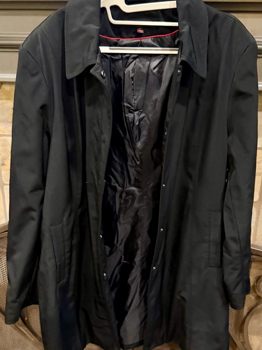 Anne Klein Black All Weather Rain Coat